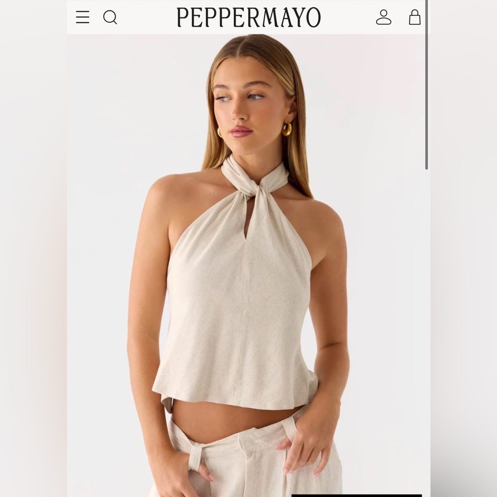 Peppermayo | Maddox Linen Top